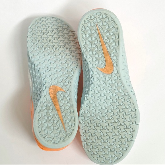 Nike Metcon 3 orange white blue material lace up trainers sneakers - Picture 7 of 8